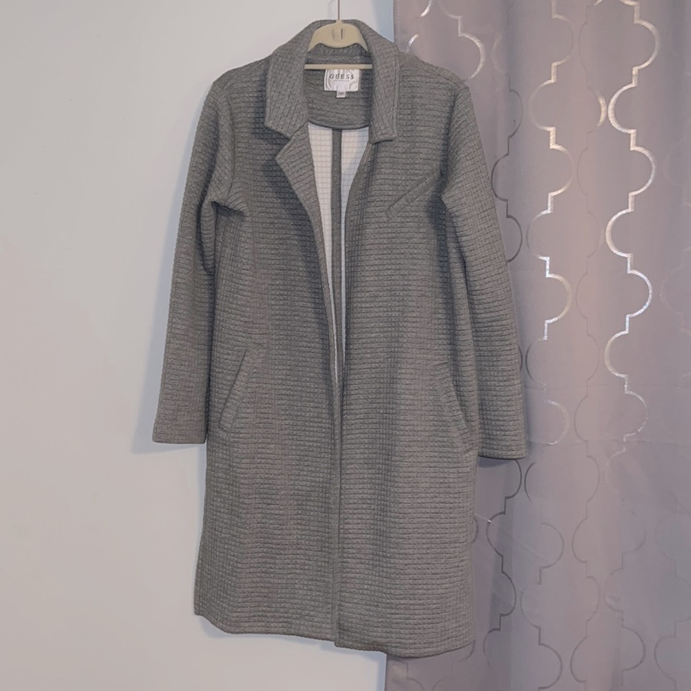 GUESS Long Shaw Cardigan SMALL, SIMILAR TO ONE WORN BY TSWIFT W TRAVIS KELCE!!!!